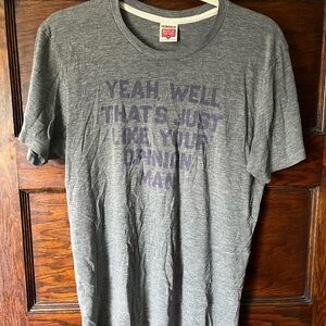 HOMAGE Gray and Purple The Big Lebowski Graphic Tee